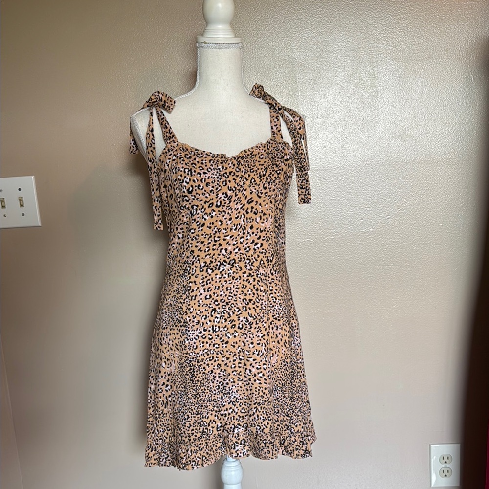 Leopard Print Sleeveless Dress